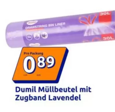 Müllbeutel mit Zugband Lavendel