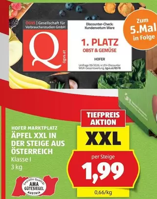 Ama - Äpfel XXL in der Steige
