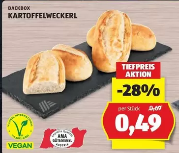 Vegan - KARTOPPELWECKERL