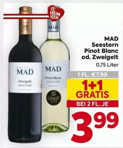 MAD Seestern Pinot Blanc od. Zweigelt
