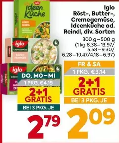 Röst-, Butter-, Cremegemüse, Ideenküche od. Reindl, div. Sorten