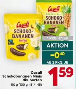 Kiss - Schoko-Bananen minis