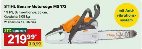 Stihl - Benzin-Motorsäge MS 172