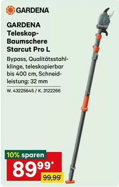 Gardena - Teleskop-Baumschere Starcut Pro L