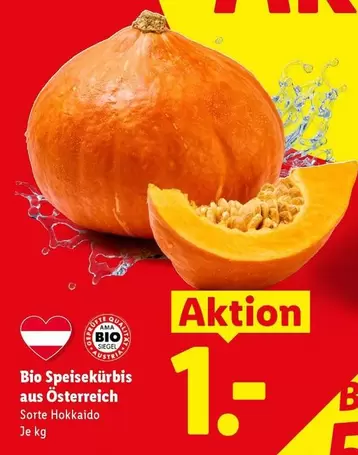 Ama - Bio Speisekürbis aus Österreich Sorte Hokkaido