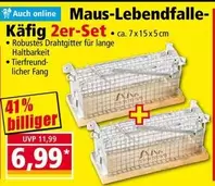 Maus-Lebendfalle Käfig 2er-Set