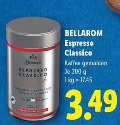 Espresso Classico Kaffee gemahlen