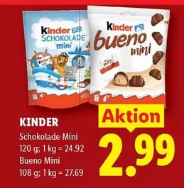 Kinder - Schokolade Mini / Bueno Mini