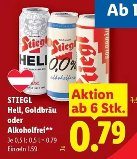 Stiegl - Hell, Goldbräu oder Alkoholfrei