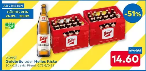 Stiegl - Goldbräu oder Helles Kiste