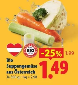 Bio - Suppengemüse aus Österreich