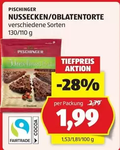 Fairtrade - NUSSECKEN/OBLATENTORTE