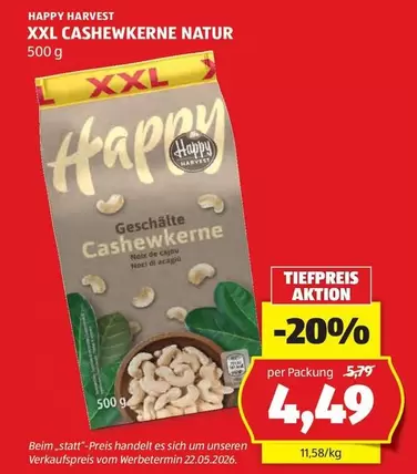 XXL Cashewkerne Natur