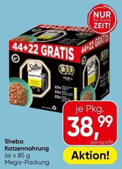 Katzennahrung 44+22 Gratis