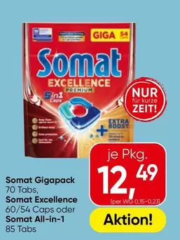 Somat Gigapack 70 Tabs, Somat Excellence 60/54 Caps oder Somat All-in-1 85 Tabs