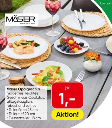 Mäser Opalgeschirr