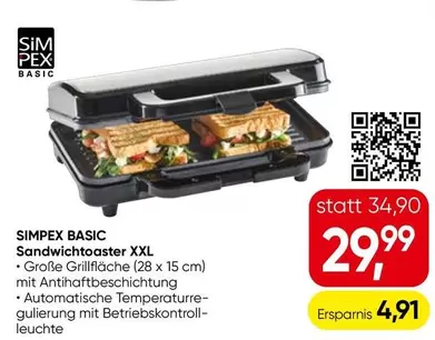 Sandwichtoaster XXL