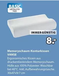 Memoryschaum-Konturkissen