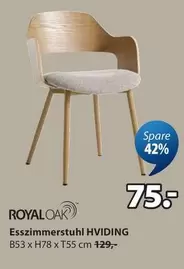 Royal - Esszimmerstuhl HVIDING B53 x H78 x T55 cm