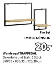 Wandregal TRAPPEDAL
