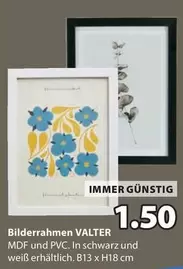 Schwarz - Bilderrahmen VALTER