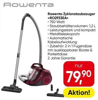 Zyklonstaubsauger "RO2933EA"