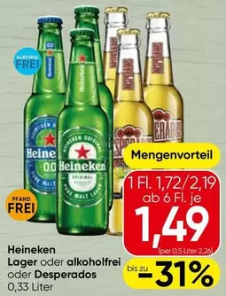 Desperados - Lager oder alkoholfrei