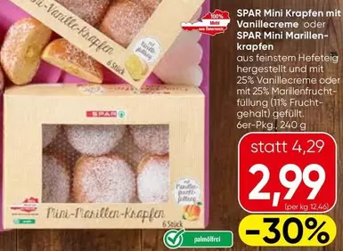 Krapfen - Mini mit Vanillecreme oder Mini Marillen-krapfen
