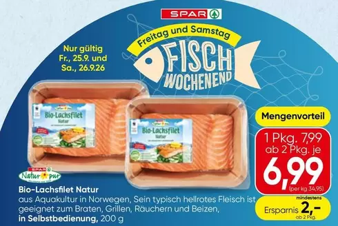Bio-Lachsfilet Natur