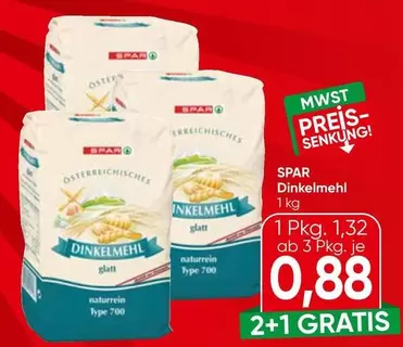 Dinkelmehl glatt