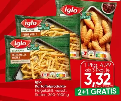 Kartoffelprodukte tiefgekühlt, versch. Sorten