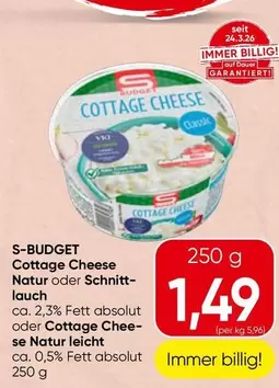 Cottage Cheese Natur oder Schnittlauch