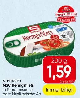 MSC Heringsfilets in Tomatensauce oder Mexikanische Art