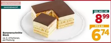 Bananenschnitte Block