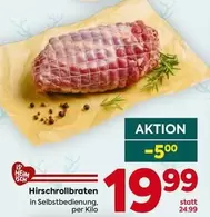 Hirschrollbraten in Selbstbedienung