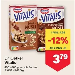 Vitals Schoko Müsli Klassisch / Knusper Plus Müsli