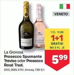 Prosecco Spumante Treviso oder Prosecco Rosé Trad.