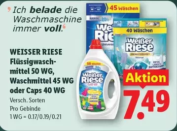 Flüssigwaschmittel, Waschmittel oder Caps