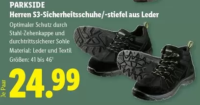 Herren S3-Sicherheitsschuhe/-stiefel aus Leder