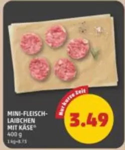 MINI-FLEISCHLAIBCHEN MIT KÄSE