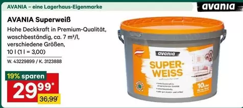 Weiss - AVANIA Superweiß