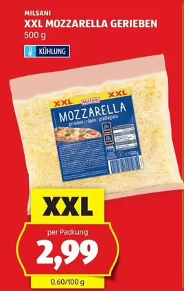 XXL MOZZARELLA GERIEBEN
