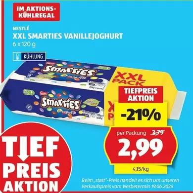 Nestlé - XXL Smarties Vanillejoghurt