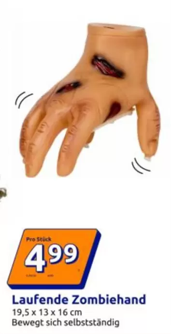 Laufende Zombiehand