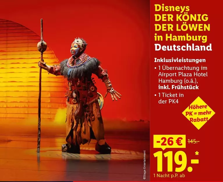 Hamburg - Disneys DER KÖNIG DER LÖWEN in Deutschland