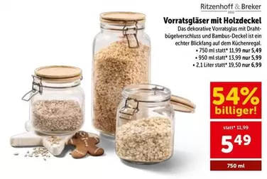 Vorratsgläser mit Holzdeckel