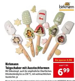 Teigschaber mit Ausstechformen