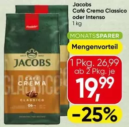 Café Crema Classico oder Intenso
