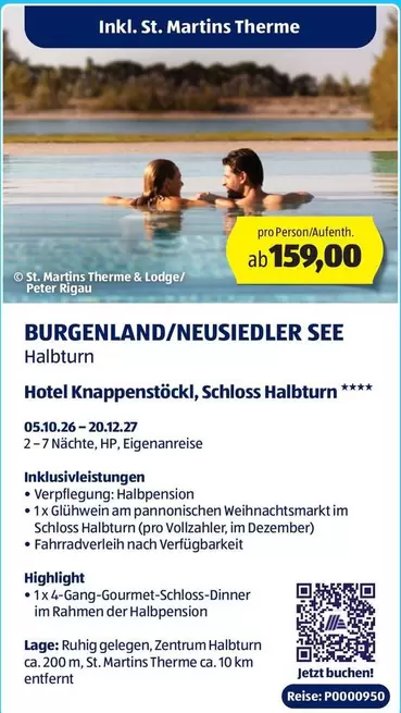 Hp - BURGENLAND/NEUSIEDLER SEE Halbtum Hotel Knappenstöckl, Schloss Halbturm