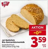Bio-Sonnenblumenlaib